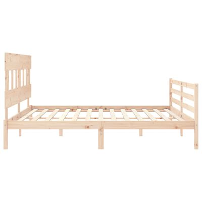 vidaXL Bed Frame without Mattress 200x200 cm Solid Wood