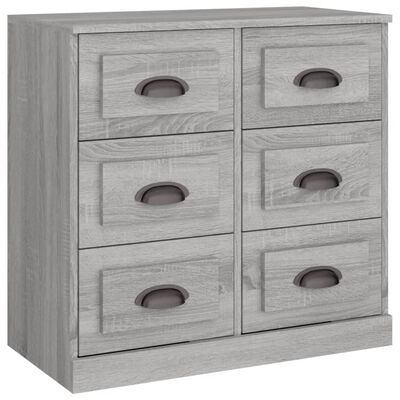 vidaXL Sideboards 3 pcs Grey Sonoma Engineered Wood