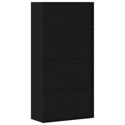 vidaXL File Cabinet Black 90x40x180 cm Steel