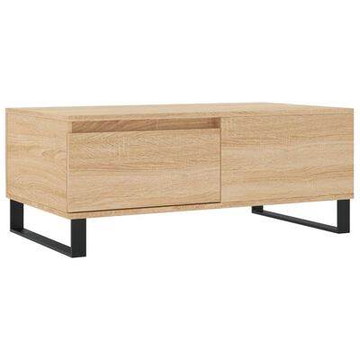 vidaXL Coffee Table Sonoma Oak 90x50x36.5 cm Engineered Wood