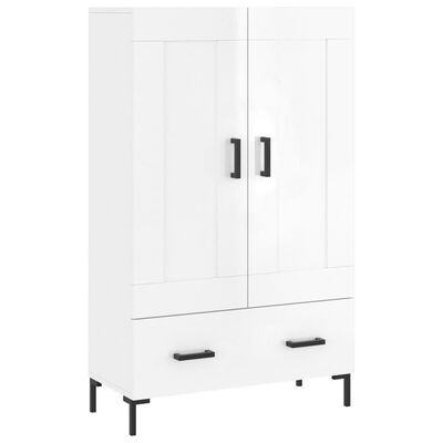 vidaXL Highboard High Gloss White 69.5x31x115 cm Engineered Wood