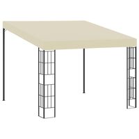 vidaXL Wall-mounted Gazebo 3x3 m Cream Fabric