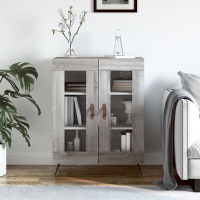 vidaXL Sideboard Grey Sonoma 69.5x34x90 cm Engineered Wood