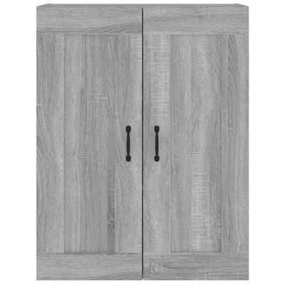 vidaXL Hanging Wall Cabinet Grey Sonoma 69.5x32.5x90 cm