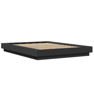 vidaXL Bed Frame without Mattress Black 120x190 cm Small Double