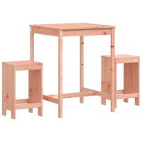 vidaXL 3 Piece Garden Bar Set Solid Wood Douglas