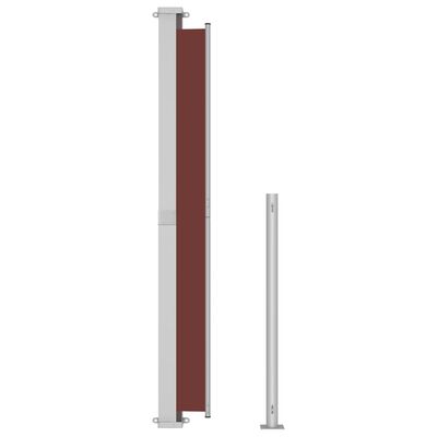 vidaXL Patio Retractable Side Awning 220x300 cm Brown