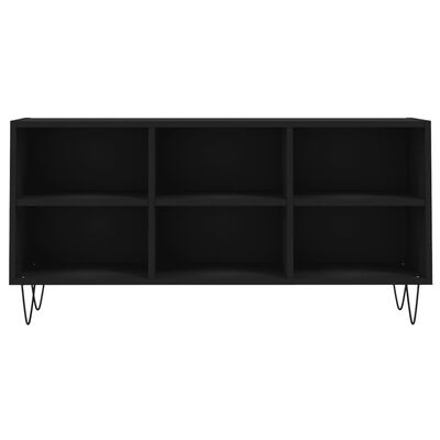 vidaXL TV Cabinet Black 103.5x30x50 cm Engineered Wood