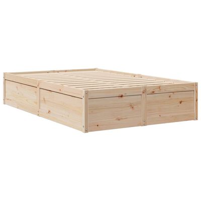 vidaXL Bed Frame without Mattress 120x200 cm Solid Wood Pine