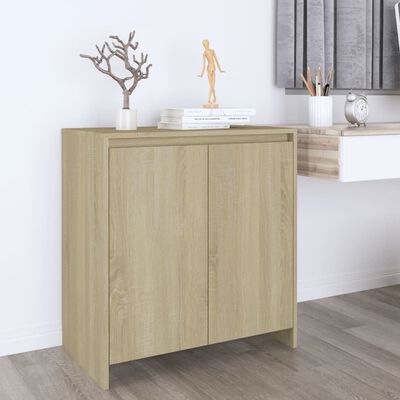 vidaXL Sideboard Sonoma Oak 70x41x75 cm Engineered Wood