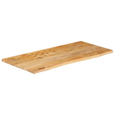 vidaXL Table Top Live Edge 100x60x3.8 cm Solid Wood Mango