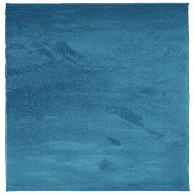 vidaXL Rug OVIEDO Short Pile Turquoise 160x160 cm