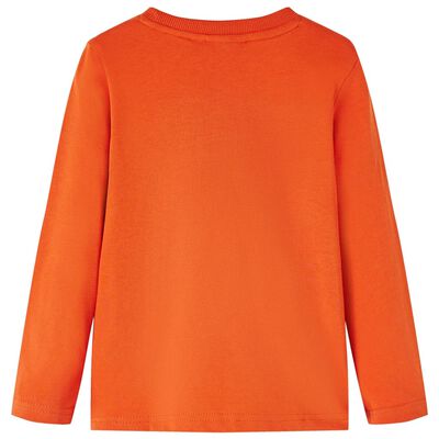 Kids' T-shirt with Long Sleeves Orange 92