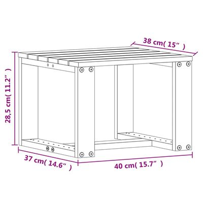 vidaXL 3 Piece Garden Lounge Set Impregnated Wood Pine