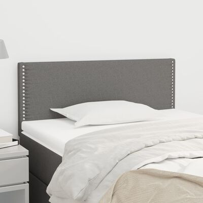 vidaXL Headboard Dark Grey 100x5x78/88 cm Fabric