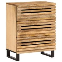 vidaXL Sideboard 60x34x75 cm Solid Wood Rough Mango