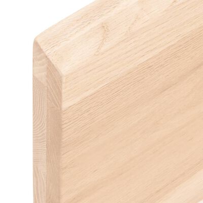 vidaXL Bathroom Countertop 100x50x(2-4) cm Untreated Solid Wood