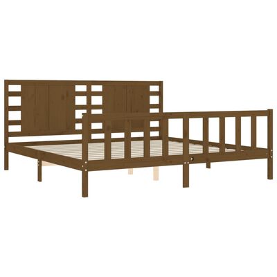 vidaXL Bed Frame without Mattress Honey Brown 200x200 cm Solid Wood Pine