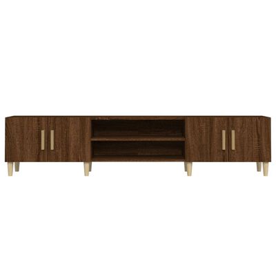 vidaXL TV Cabinet Brown Oak 180x31.5x40 cm Engineered Wood