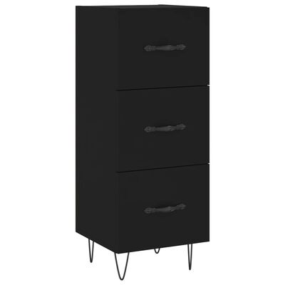 vidaXL Highboard Black 34.5x34x180 cm Engineered Wood