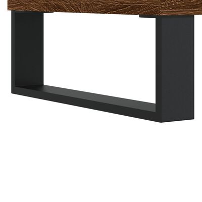 vidaXL Desk Brown Oak 140x50x75 cm Engineered Wood