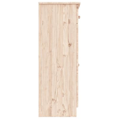 vidaXL Shoe Cabinet ALTA 77x35x96 cm Solid Wood Pine