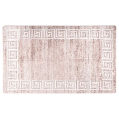 vidaXL Rug Washable Beige 120x170 cm Anti Slip