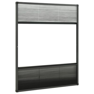 vidaXL Plisse Insect Screen for Windows Aluminium 60x80 cm with Shade