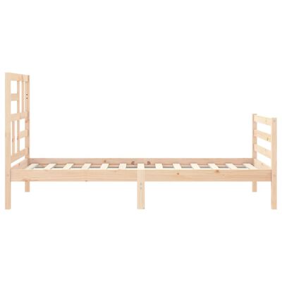 vidaXL Bed Frame without Mattress 90x200 cm Solid Wood