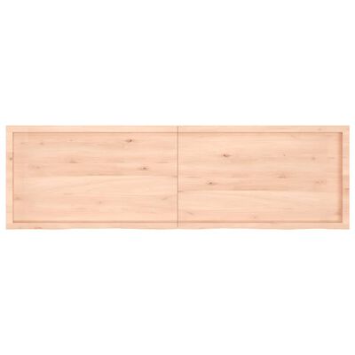 vidaXL Table Top 200x60x(2-6) cm Untreated Solid Wood Oak