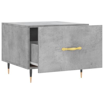 vidaXL Coffee Table Concrete Grey 50x50x40 cm Engineered Wood