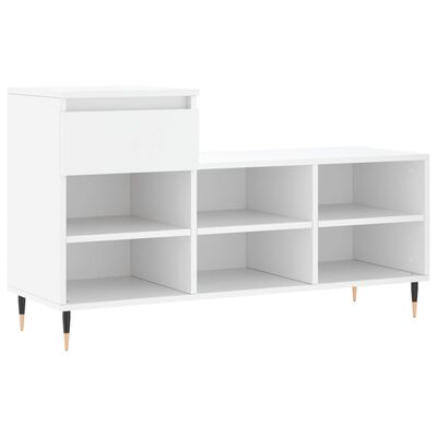 vidaXL Shoe Cabinet White 102x36x60 cm Engineered Wood