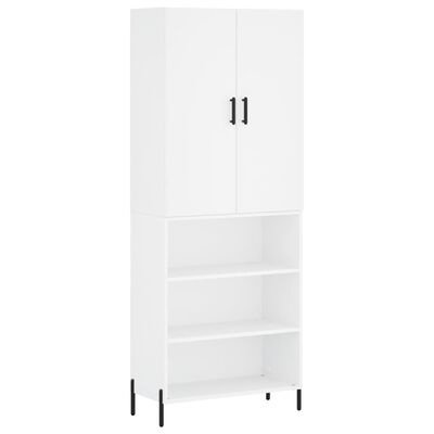 vidaXL Highboard White 69.5x34x180 cm Engineered Wood