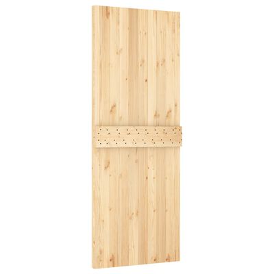 vidaXL Sliding Door with Hardware Set 80x210 cm Solid Wood Pine