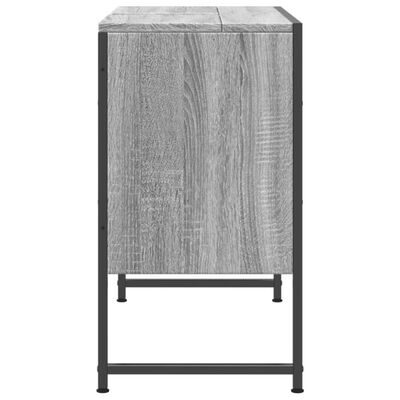 vidaXL Bathroom Sink Cabinet Grey Sonoma 80x33x60 cm Engineered Wood