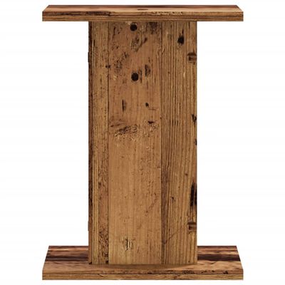 vidaXL Speaker Stands 2 pcs Old Wood 30x30x40 cm Engineered Wood