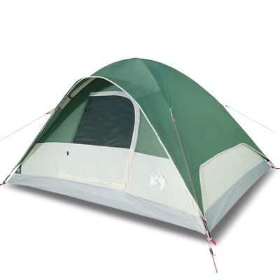 vidaXL Family Tent Dome 6-Person Green Waterproof