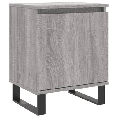 vidaXL Bedside Cabinet Grey Sonoma 40x30x50 cm Engineered Wood