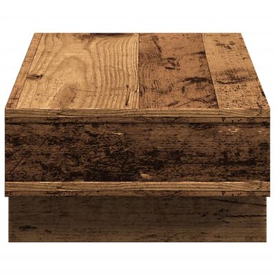 vidaXL Monitor Stand Old Wood 50x27x15 cm Engineered Wood