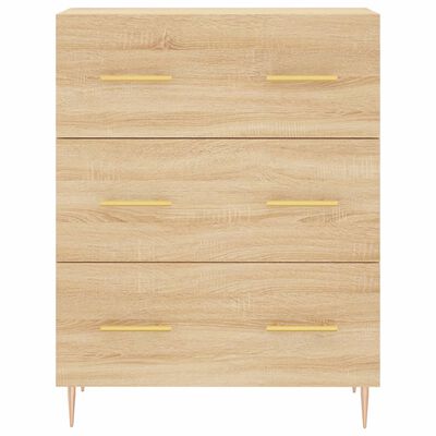 vidaXL Sideboard Sonoma Oak 69.5x34x90 cm Engineered Wood