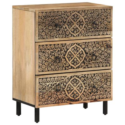 vidaXL Side Cabinets 2 pcs 60x33x75 cm Solid Wood Mango