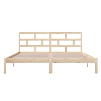 vidaXL Bed Frame without Mattress Solid Wood 140x190 cm (809997+814194)