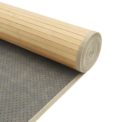 vidaXL Rug Rectangular Light Natural70x1000 cm Bamboo