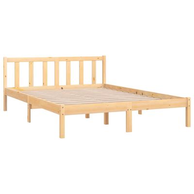 vidaXL Bed Frame without Mattress Solid Wood Small Double