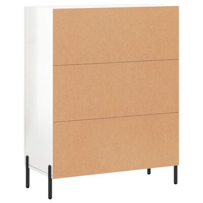 vidaXL Sideboard High Gloss White 69.5x34x90 cm Engineered Wood