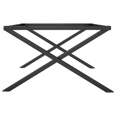 vidaXL Coffee Table Legs X-Frame 80x70x43 cm Cast Iron