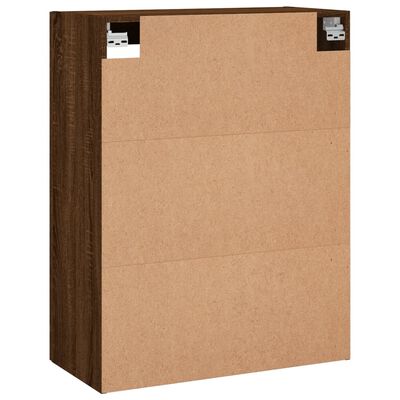 vidaXL Wall Mounted Cabinet Brown Oak 69.5x34x90 cm