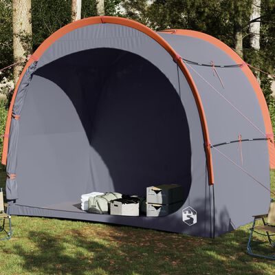 vidaXL Storage Tent Grey and Orange Waterproof