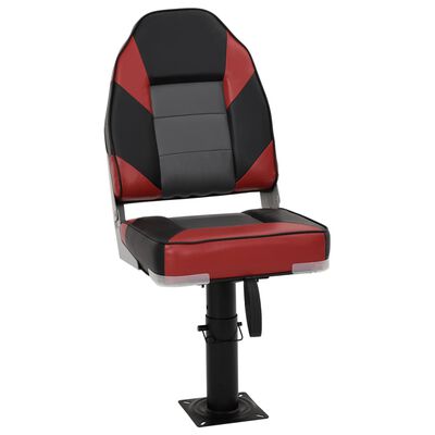 vidaXL Boat Seat with Pedestal Height Adjustable 360° Rotatable