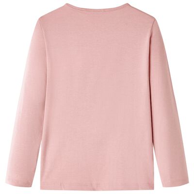 Kids' T-shirt with Long Sleeves Light Pink 128